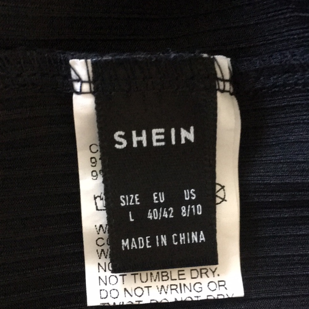 Black Ribbed Dress - Picture 5 of 5